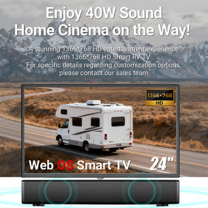 24 pouces Web OS barre de son RV voiture <span class=keywords><strong>TV</strong></span> DVBT2 1G 8G télévision <span class=keywords><strong>WiFi</strong></span> Smartphone miroir extérieur Marine caravane <span class=keywords><strong>Camping</strong></span> Smart 12V DC <span class=keywords><strong>TV</strong></span> - Product Image 3