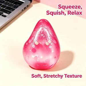 Aurora Drop Cube TPR Maltose <b>Squishy</b> Toy Popular Novelty Stress-Relieving Decompression Fidget Toy for Kids of All Ages - Product Image 5