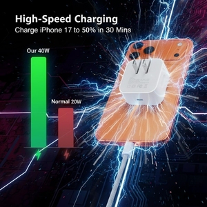 <span class=keywords><strong>Cargador</strong></span> de Cable de 40 W para Apple, para <span class=keywords><strong>iPhone</strong></span>, USB para iPad Pro de 12.9 Pulgadas, 6.ª/5.ª/4.ª/3.ª Generación, Adaptador Tipo C para <span class=keywords><strong>iPhone</strong></span>, Nuevo - Product Image 6