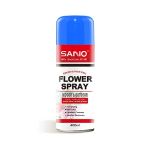 SANVO OEM produttore di vernici Spray per rivestimento liquido a base d'acqua vernice spray per fiori da 400ml di vernice spray in resina acrilica