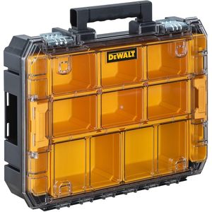 Caja de Herramientas de Plástico Transparente Impermeable con Compartimentos Extraíbles para Piezas Pequeñas y Tornillos TSTAK (DWST17805) - Product Image 1