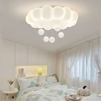 Nouvelles lampes de plafond créatives à intensité variable, style moderne crème, pour chambre et salon, décoration intérieure, effet nuage de bulles