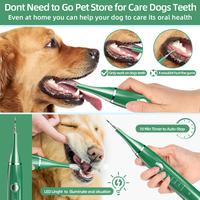Pour chiens et chats, kit de brossage des dents pour éliminer le tartre, nettoyeur dentaire ultrasonique pour rafraîchir l'haleine des chiens T11 Pro
