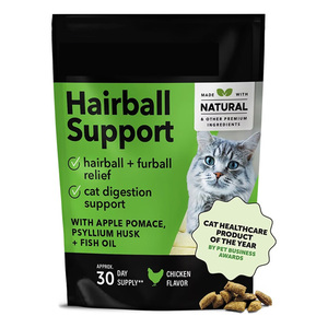 Hairball Controle Furball Relief Frango Sabor Soft Chews Psyllium Husk Omega <span class=keywords><strong>3</strong></span> Ácidos Graxos Suporte Suplemento Digestivo Gatos - Product Image 6