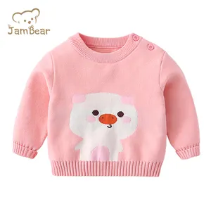 Оригинальные свитера JamBear для младенцев, детские свитера из органического хлопка, теплая вязаная одежда для младенцев, профессиональная фабричная Настройка