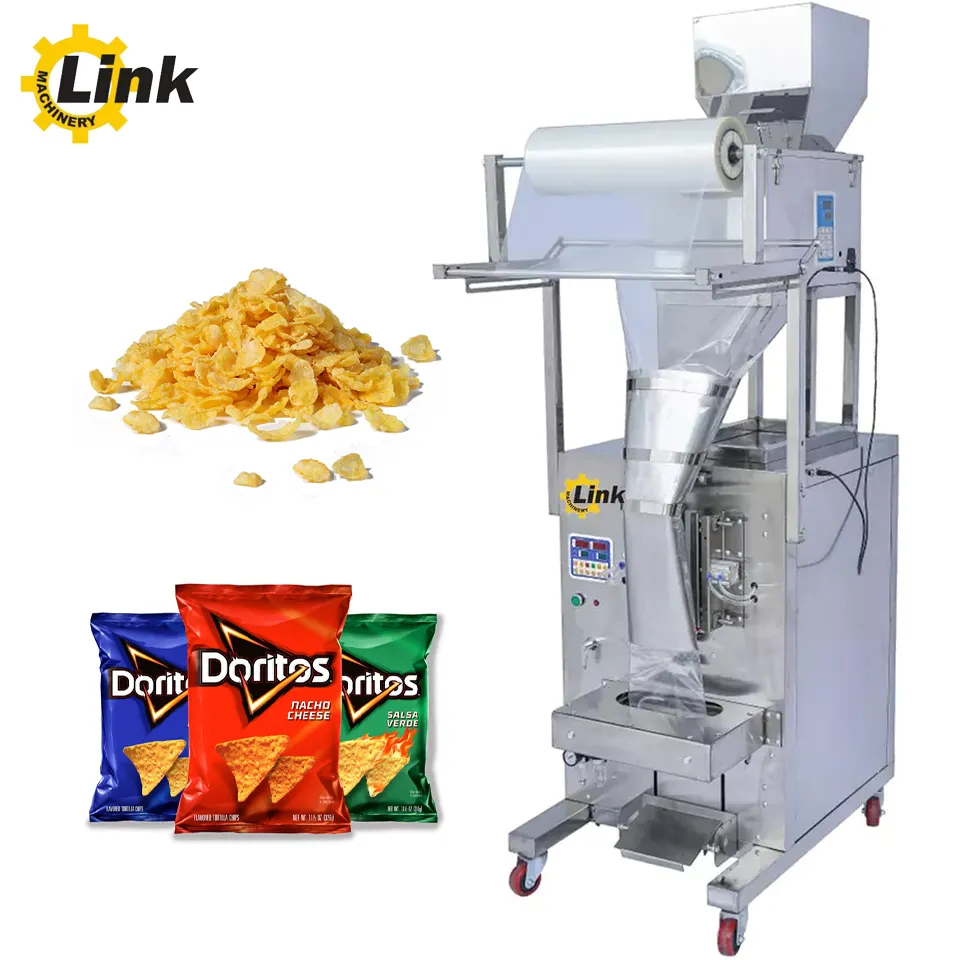 Fabriek Directe Verkoop Volledig Automatische Zout Snoep Granule Koffie Poeder Voedsel Popcorn Chips Cornflakes Verpakkingsmachine