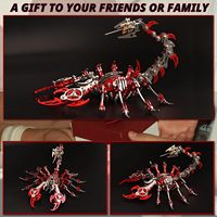 Energinox mainan Diecast anak-anak, mobil baja tahan karat Diy Model Puzzle logam 3D