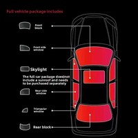 Film solaire pour vitres de voiture, film pour pare-brise avant, protection solaire, isolation thermique, anti-explosion, film de confidentialité pour toute la voiture, PET 99% UV