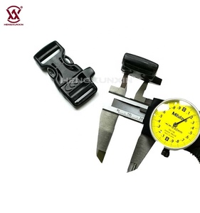 Supply 20mm Plastic <strong>Whistle</strong> Side Release Support Customized Color Survival Belt <strong>Buckle</strong> with <strong>Whistle</strong> for Out Door Backpack - Product Image 6