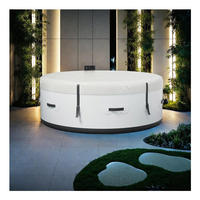 Piscine gonflable ronde portable de haute qualité en vente chaude, design multi-personnes en drop stitch pour enfants et adultes, pour un usage domestique