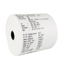 Rollo de Papel Adhesivo Plástico Impermeable No Térmico de 80mm x 80mm para Cajas Registradoras y Cajeros Automáticos con Núcleo de Plástico - ¡Venta Caliente de Fábrica!