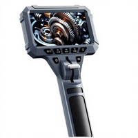 Nouvel Endoscope Industriel à Double Objectif 360°, Caméra HD 1080p, Écran HD, Indice de Protection IP67, Zoom Numérique 10x, Longueur de Sonde 2,0 m