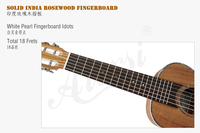 Wholesale Factory Price Aiersi Brand High Quality 28 Inch Koa Guitarlele 6 String Travel Mini Hawaii Guitar Musical Instrument
