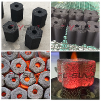 Ligne de production de briquettes de charbon de bois certifiée CE de petite taille et haute capacité (1-5 t/h) avec roulement moteur pour coques de noix de coco, d'abricots et de palmiste