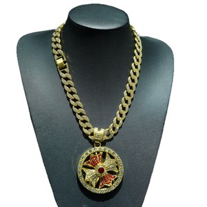 Fashion New Rotatable <b>Cross</b> Pendant Hip Hop Trend High Street Men's Cuban <b>Chain</b> Necklace - Product Image 4
