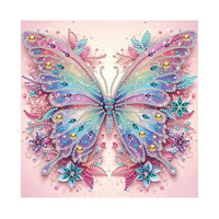 Kit de peinture diamant animal papillon 5D moderne en forme spéciale décoration de la maison à la main diamant Art peinture murale