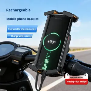 Support de téléphone USB pour vélo électrique/moto, support de scooter et support de navigation GPS stable pour voiture, OLIVER Fit - Product Image 2