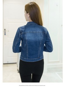 Giacca di <span class=keywords><strong>Jeans</strong></span> Blu per Donna, Taglie S-XXL, Abbigliamento Femminile alla Moda, 0,6 kg per Pezzo - Product Image 6