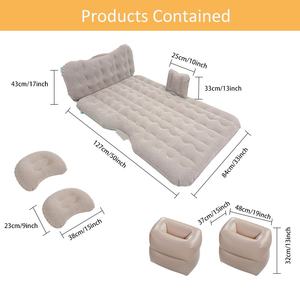 Matelas <span class=keywords><strong>gonflable</strong></span> de <span class=keywords><strong>voiture</strong></span> avec déflecteur latéral, lit d'extérieur, <span class=keywords><strong>coussin</strong></span> d'air en PVC écologique, gadget de couchage pour siège arrière de berline - Product Image 6