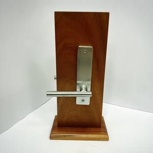 External <b>Security</b> Flat <b>Bar</b> Lever Door Hardware Set with Deadbolt and Latch Mortise Lock Mechanism - Product Image 3