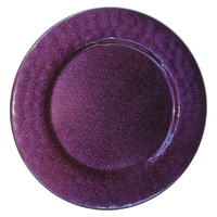 Assiette de service ronde en mélamine personnalisée pour restaurant, idéale pour les collations et les desserts