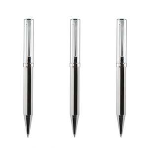 Stylo bille en métal noir neutre haut de gamme avec logo personnalisé, cadeau publicitaire, sensation lourde, papeterie de bureau - Product Image 1