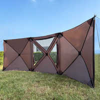 Quatre saisons Camping en plein air coupe-vent abri plage pique-nique pliable coupe-vent coupe-vent pare-vent
