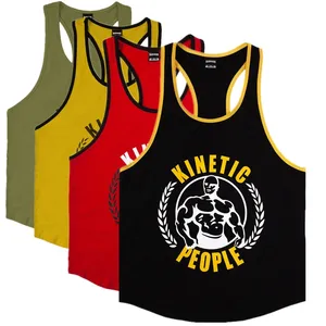 Custom Bodybuilding Mens Gym canotte in cotone Activewear Fitness Wear gilet senza maniche muscolare