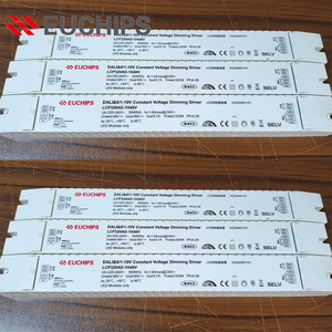 Euchips LCP320AD-1H48V 320W แหล่งจ่ายไฟ LED แรงดันคงที่แบบหรี่แสงได้ 48VDC DALI 0‑10V PWM ไดรเวอร์ไฟส่องสว่างแบบเส้นตรงภายในอาคาร - Product Image 1