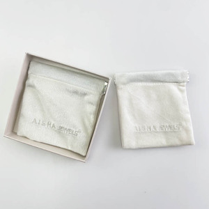 Sacs d'emballage pour bijoux en microfibre suédée, avec logo personnalisé, pour colliers, bagues et bracelets - Product Image 6