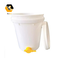 Seau à miel en plastique avec porte à miel pour apiculture, récipient à miel avec Valve de 5 gallons, 25l, 20l, 15l, 10l