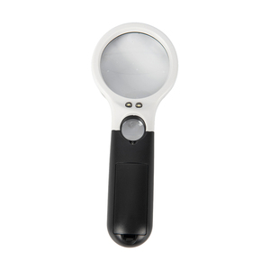 แว่นขยายแบบมือถือ LED 3 ดวง กำลังขยายสูง 3 เท่า โปร่งใส - Product Image 3