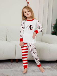 뜨거운 판매 두 조각 가족 크리스마스 홈 세트 사랑스러운 가족 매칭 X-mas 잠옷 옷 - Product Image 4