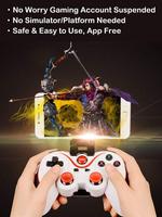 Manette de Jeu Originale Sans Fil Bluetooth Gepaide AD209 pour Téléchargement de Jeux Mobiles GTA Faible