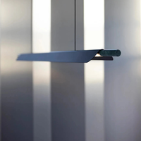Lustre LED linéaire moderne en acier inoxydable et marbre, luminaire élégant pour îlot de cuisine, idéal pour salon et cuisine