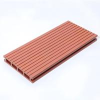 Sampel Gratis Dek WPC Koekstrusi Tahan UV Anti Air 140*23 Permukaan Halus Anti Selip untuk Area Kolam Renang Luar Ruangan dan Taman