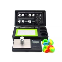 Mini bijoux en or à impression 3D, dessin animé, herbe cuisine, outil en silicone, pot de cire, tapis, balance de poche numérique, ensemble