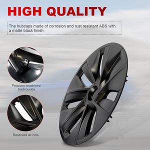 4PCS Enjoliveurs de roue Modèle Y Stylish Durable Wear Resistant 19 Inches Car Replacement Parts for Tesla Model Y Accessories - Product Image 3