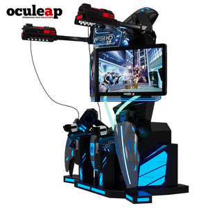 เครื่องเล่นเกมอาร์เคด Oculeap <span class=keywords><strong>VR</strong></span> 5D ปี 2027 เครื่องจำลองการยิงปืนเสมือนจริงกลางแจ้ง สำหรับสองคน 12D ปืนยิงในร่ม สนามเด็กเล่นในร่ม - Product Image 5