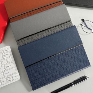 Carnet A5 en cuir PU, 100 feuilles, couverture rigide, résistant à l'eau, pages lignées, reliure cousue, mini calendrier, vue hebdomadaire, pour étudiants - Product Image 3
