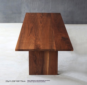 Mesa de Comedor Extensible Cuadrada Grande de Estilo Nórdico Moderno, de Madera de Nogal Negro Norteamericano Sólido, Minimalista Italiana, <span class=keywords><strong>para</strong></span> 8 Personas - Product Image 4