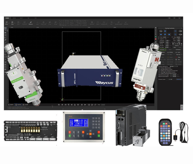 China Manufacturer CNC Controller PA4000 Ethercat and Pulse Type  with  Laser Cutting Height Controller CHC-1000L