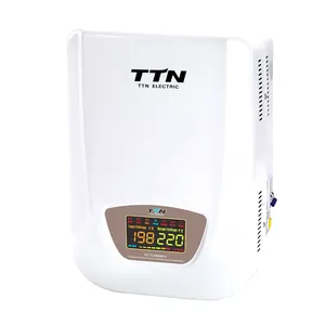 TTN 220v 4000w 5000w 5kva 10kva 5000 10000 watt Wall Mount SVC Servo Motor Control AC AVR automatic voltage regulator stabilizer