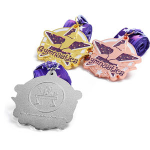 Metallo personalizzato a buon mercato <span class=keywords><strong>Usa</strong></span> oro ritmico ginnastica artistica medaglie - Product Image 3