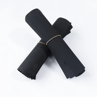 Personnaliser logo imprimé noir givré Cpe pochette zip-lock en plastique mat biodégradable maillot de bain emballage sac à fermeture éclair pour vêtements
