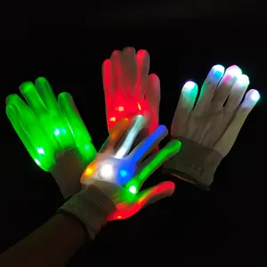 2020 新的独特的产品创意派对灯光秀Lightshow跳舞在黑暗中发光的LED骨架万圣节手套