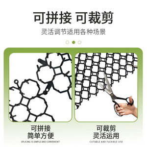 Alfombrilla Repelente de Plástico Negro con Púas Anti-Gatos, Rejilla Hexagonal, para Protección de Camas y Muebles, 12 Unidades por Caja - Product Image 5