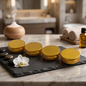 Pot en plastique rond vide en PP à prix de gros, avec couvercle à clapet pour pilules et mini-crèmes - Product Image 1