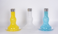 Chicha portable haut de gamme moderne en acier inoxydable, couleurs mélangées, techniques de miroir uniques, écologique, durable, nouveau design