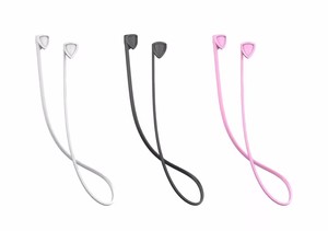 Correa de auriculares de moda para <span class=keywords><strong>AirPods</strong></span>, cable de silicona antipérdida para auriculares inalámbricos BT para accesorios de Apple <span class=keywords><strong>AirPods</strong></span> - Product Image 4